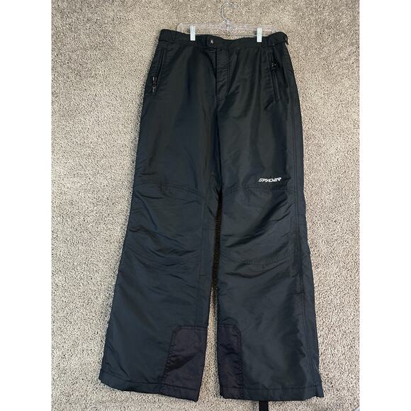 Spyder XT Ski Snow Pants Mens L Black XScap Waterproof Insulated Winter Outdoor - Picture 1 of 16